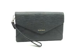 ■美品■ COLE HAAN コールハーン レザー クラッチバッグ セカンドバッグ ウォレットバッグ ブラック系 DN3919のサムネイル