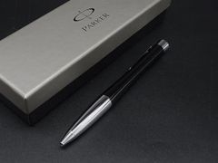 箱付 OMEGA オメガ ボールペン ブラック シルバー ロゴ - メルカリ