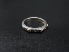 Folli Follie フォリフォリ ラインストーン ハート リング 指輪 アクセサリー 約9号 シルバー系×ゴールド系 DN3989のサムネイル