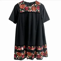 Lois CRAYON ロイスクレヨン  花柄 刺繡 ワンピース レディース Mのサムネイル