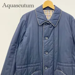Aquascutum アクアスキュータム ツイード コート イギリス製 アウター ブルー ヴィンテージ 裏チェック柄 メンズ _208023のサムネイル