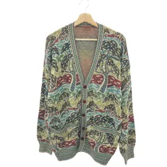 MISSONI ミッソーニ 長袖Vネックカーディガン サイズ:52 総柄   コットン×レーヨン マルチカラー メンズ / 240001203294のサムネイル