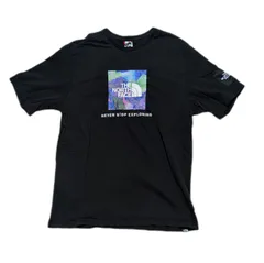 ノースフェイス 半袖 Tシャツ Lサイズ ブラック バックプリントあり