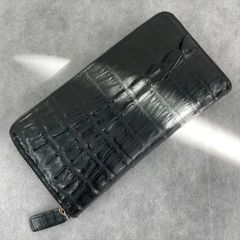 未使用級 GODANE カイマンクロコレザー 長財布 ダブルラウンドジップ
