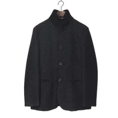 ■美品■Emporio Armani エンポリオ・アルマーニ ジャケット サイズ48 スタンドカラー 総柄 ブランド古着【中古】RA9768のサムネイル