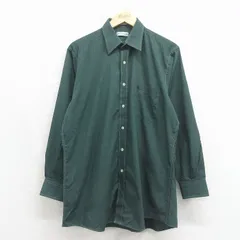 L/古着 ピエールカルダン 長袖 ブランド シャツ メンズ 90年代 90s ロング丈 グリーン 26may21のサムネイル