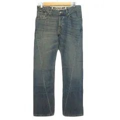 フレンチコネクション FRENCH CONNECTION FCUK REGULAR パンツ ジーンズ デニム ボタンフライ USED加工 28 青 ブルーのサムネイル