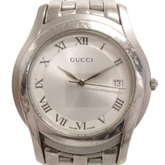 GUCCI グッチ 5500M シルバー文字盤 メンズ クォーツ 腕時計 - メルカリ