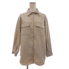 アーバンリサーチ サニーレーベル URBAN RESEARCH Sonny Label シャツジャケット オーバーサイズ ポケット フラップボタン ベージュ F