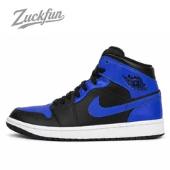 NIKE AIR JORDAN 1 MID エア ジョーダン 1 ミッド カット ブラック ブルー 黒 メンズ ナイキ スニーカー 28 cm U10910のサムネイル