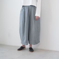 ネストローブ コットンリネンウェザー バレルパンツ グレー - メルカリ