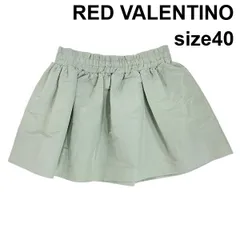 □ レッドヴァレンティノ RED VALENTINO スカート ミニ丈 ウエストゴム グリーン 40 L 11号 レディース S6F379のサムネイル
