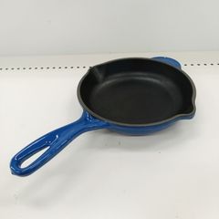 新品】LE CREUSET ルクルーゼ スキレットコバルトブルー18〜20cm