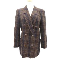 マイローブ ALTAMIDE （9AB2） チェックツイードジャケット 黒系 