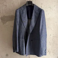 【アウトレット品／40%OFF】46サイズ SIPARIO by STILE LATINO（シパーリオ バイ スティレ ラティーノ） GUIVAN459 PM12605 コットン×リネン  インディゴ 新品のサムネイル
