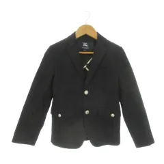 バーバリー ロンドン BURBERRY LONDON ジャケット 子ども服（男の子用） 130A 黒 ブラック 無地 シングルブレスト 長袖 /CK28 ■ECD005のサムネイル