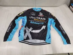 ■ 未使用!! BIANCHI size:M ビアンキ サイクルウェア 長袖ジャージ ロード クロス 同梱発送承中!! ZW404のサムネイル