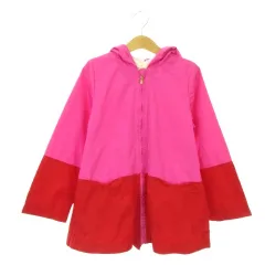 ケイトスペード KATE SPADE skirt the rules ジャケット 子ども服（女の子用） 116/6Y ピンク 赤 レッド フード付き 長袖 フルジップ /AO28 ■ECD005のサムネイル
