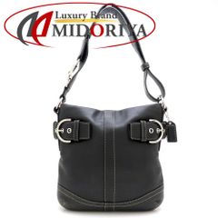 COACH コーチ 8A07 ソーホー ショルダーバッグ 斜めがけ レザー 黒