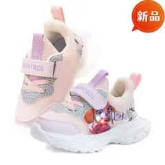 【在庫処分】【新品】パウパトロール風 キッズスニーカー 14.5cm 子供靴 運動靴 軽量 メッシュ 通気性 女の子