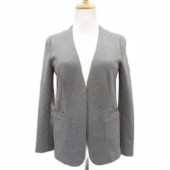 ユナイテッドアローズ A DAY IN THE LIFE UNITED ARROWS ノーカラージャケット 36 グレー 無地 前開き ミドル丈 /YS6 ■ECB005のサムネイル