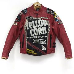 激レア】Yellow Corn Shootout バイクジャケット ボア 3L - メルカリ