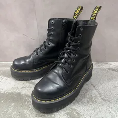 Dr.Martens 8ホール サイドジップ ブーツ レザーブーツ ドクターマーチン ブラック 41 26cm （18584M）