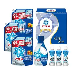 夏限定 P&G アリエール液体洗剤セット　アリエールジェル本体700g×1、アリエールジェル詰替え超特大サイズ625g×3　等のサムネイル