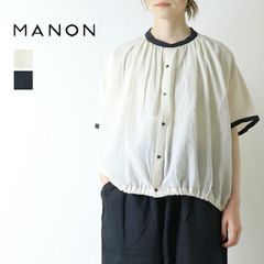人気❤️MAGALI マガリ ボーダーリネンギャザースリーブプルオーバー