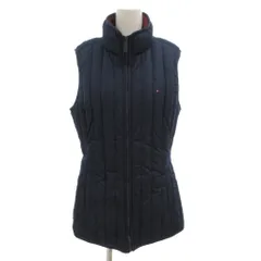 トミーヒルフィガー TOMMY HILFIGER ダウンベスト キルティング ハイネック ノースリーブ M 紺 ネイビー /NL ■ECG005のサムネイル