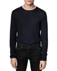 ザディグ エ ヴォルテール メンズ アウター ニット・セーター Zadig Voltaire Teiss Cashmere Sweater Noirのサムネイル