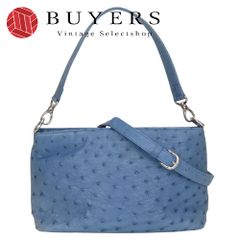 OSTRICH オーストリッチ トートバッグ ブルー 肩掛け可 希少カラー