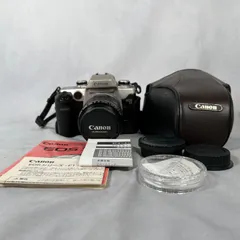 【管2605-542】CANON キヤノン ULTRASONIC EOS55 ボディ+レンズ フィルムカメラ 一眼レフ 付属品あり 動作未確認 現状渡しのサムネイル