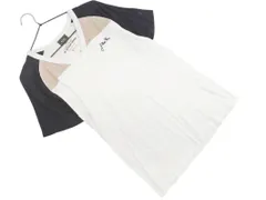 G-STAR RAW ジースターロゥ Vネック 半袖 Tシャツ sizeL/白ｘ紺 ■◆ メンズのサムネイル