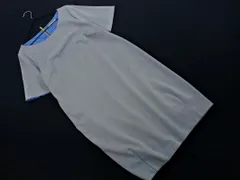 Anna Kerry アンナケリー ボートネック Iライン ワンピース size38/ライトグレー ■◆ レディースのサムネイル