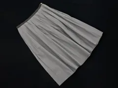 MARGARET HOWELL マーガレットハウエル タック ストライプ Aライン 台形 スカート size1/グレー ■◇ レディース