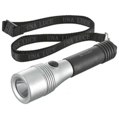 【新品】オーム電機 LEDライト ウナルーチェ 50ルーメン 単3形乾電池2本付き ブラック｜LHP-05D5-K 08-1501のサムネイル
