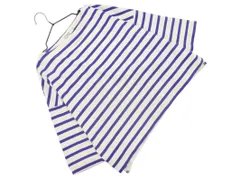 LE TiROiR de DRESSTERIOR ルティロワドゥドレステリア ボートネック ボーダー ワイド カットソー sizeM/オフホワイトｘ青 ■◆ レディースのサムネイル