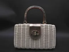 kate spade ケイトスペード ハンドバッグ カゴ バッグ 白 ■◆ レディースのサムネイル