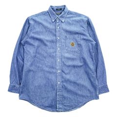 TRIMARK レザー切替 メルトン スタジャン L ネイビー ブラック レザー 