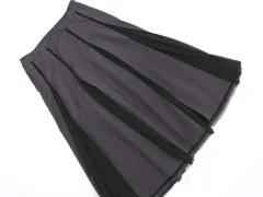 HIROKO BIS ヒロコビス 切替 ロング スカート size9/チャコール ■■ レディースのサムネイル
