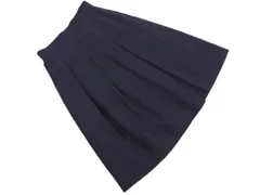 MACKINTOSH PHILOSOPHY マッキントッシュフィロソフィー ウール100% タック スカート size34/濃紺 ◇■ レディースのサムネイル