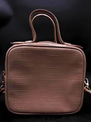 LANVIN ランバン レザー 型押し 2WAY ショルダー バッグ ベージュ ■■ レディースのサムネイル