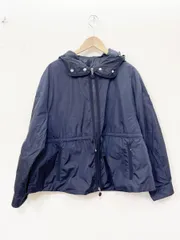 MONCLER モンクレール ダブルジップ ライトダウン ナイロン ジャケット size1 (S-M相当)/紺 ◇■◎レディースのサムネイル