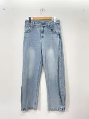 YENN イエン サイドプリーツ デニムパンツ size38(M)/水色 ■■◎レディースのサムネイル