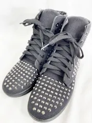Dr. Martens ドクターマーチン SHORE STUD ショアスタッズ キャンバス×スタッズ ロック パンク Y２K ハイカット スニーカー size24.0/黒 ■■レディースのサムネイル
