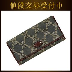 CELINE トリオンフ デニム パリマカダム 長財布 - メルカリ