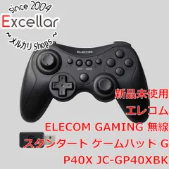 [bn:1] ELECOM　GAMING 無線 スタンダード ゲームパッド GP40X　JC-GP40XBK　ブラックのサムネイル