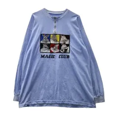 マジッククラブ Kitsch カジュアル ドットウォッシュ スウェット スリーブ Fのサムネイル