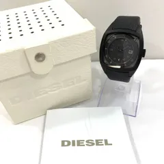 ★極美品!!★ DIESEL ディーゼル ONLY-THE-BRAVE  オンリー ザ ブレイブ DZ-1492 黒文字盤 251109 デイトウォッチ QZ クォーツ レザーベルト 革ベルト 腕時計 メンズ時計のサムネイル